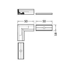 Kotna spojka CORNER10 90°