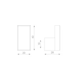 Obešalnik DESIGNO / Mat črna