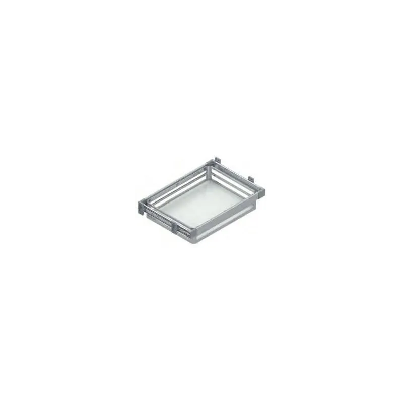 Izvlečna garderobna košara z blaženjem / aluminij