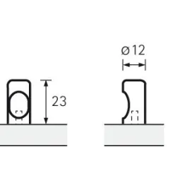 Gumb STICK / Sijajni baker