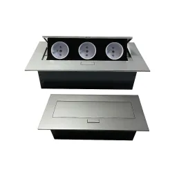 Dvižna električna vtičnica GEMINO 3x230V / Aluminij