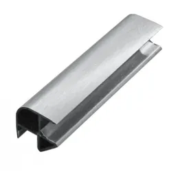 Kotna spojka za kuhinjski plastični podnožnik PAX / brušen aluminij