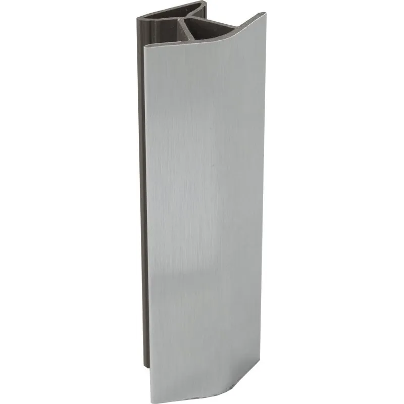 135° spojka za podnožje / brušen aluminij