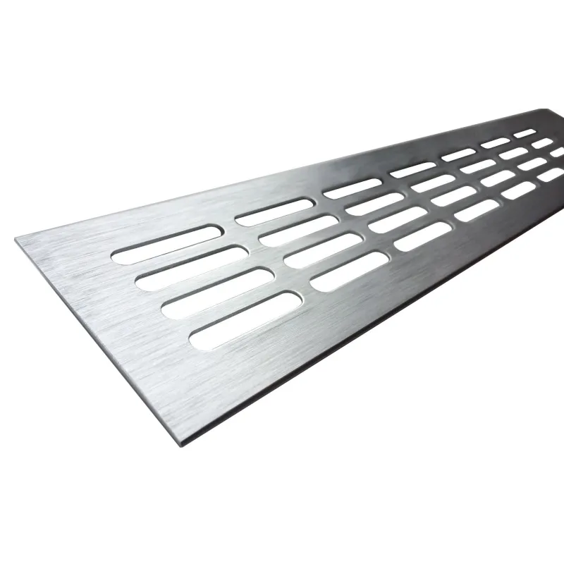 Prezračevalna rešetka 60 mm, brušen aluminij