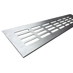 Prezračevalna rešetka 100 mm iz brušenega aluminija