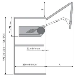 Izklopni mehanizem HF siv / KOMPLET