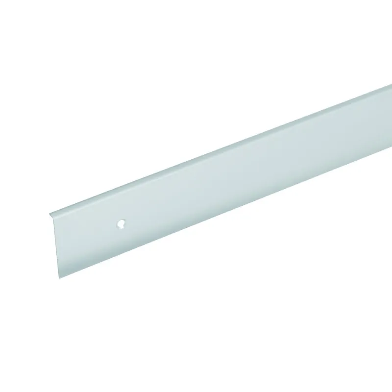 Končni profil z ravnim robom za delovno ploščo 38 mm / Aluminij
