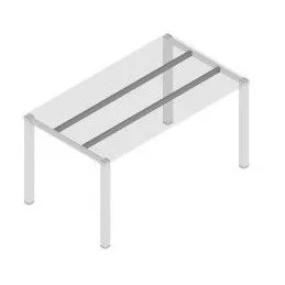 Spoj za noge mize Frame / siva