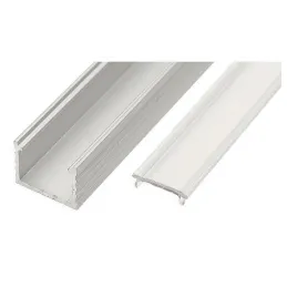 Aluminijasti profil LL-04 za LED-osvetlitev s pokrovčkom