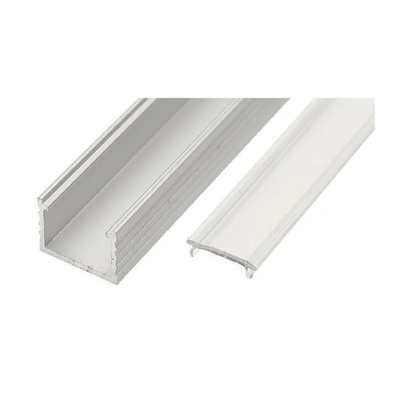 Aluminijasti profil LL-04 za LED-osvetlitev s pokrovčkom