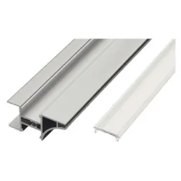 Aluminijasti profil za robove LL-08 za LED-osvetlitev s pokrovčkom
