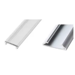 Aluminijasti profil LL-15 za LED-osvetlitev s pokrovčkom