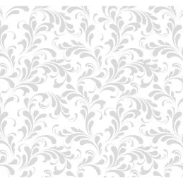 Steklena zaščitna plošča za kuhalno ploščo 600 mm / Srebrni ornamenti