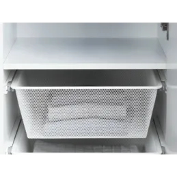 Izvlečna garderobna košara SIMPLE / Bela
