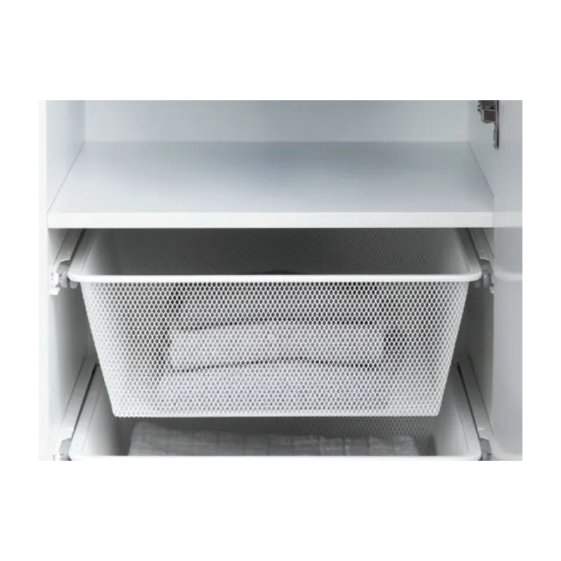 Izvlečna garderobna košara SIMPLE / Bela