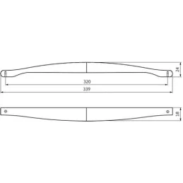 Ročaj LINEAR / brušen nikel