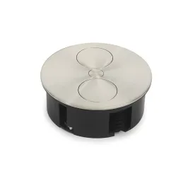 Električna vtičnica Twister + USB / nerjavno jeklo