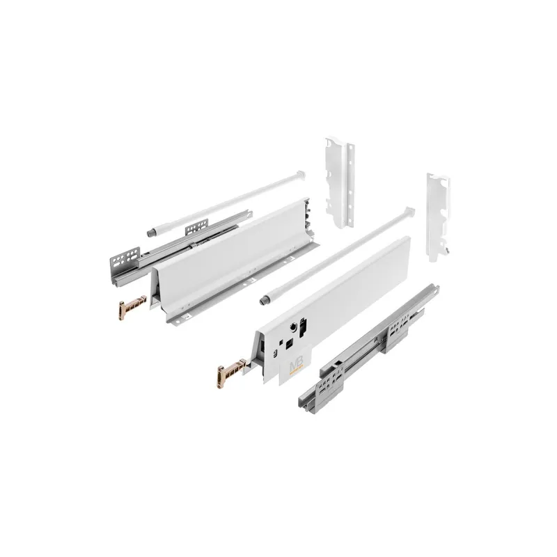 Kuhinjski element – MODERNBOX visok z zaščitno letvijo / bel