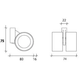 Oblikovano kolesce brez zavore SPEED 60 mm / Siva