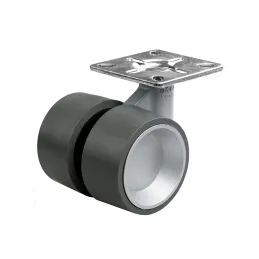 Oblikovalsko kolesce z zavoro SPEED 60 mm / Siva