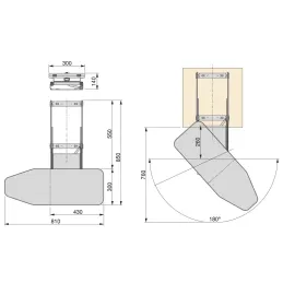 Izvlečna in vrtljiva likalna deska IRON 180°