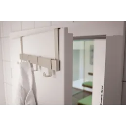 Oblikovano obešalo za vrata EMA / mat nikelj