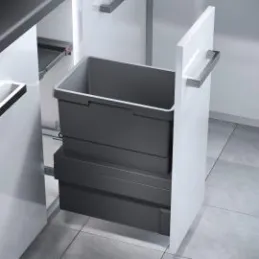 Izvlečni koš za odpadke 300 mm – 1 × 40 l / antracit