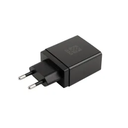 Električna vtičnica USB-polnilnik Round / nerjavno jeklo
