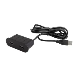 Električna vtičnica USB-polnilnik Oval / Mat črna