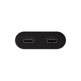 Električna vtičnica USB-polnilnik Oval / Mat črna