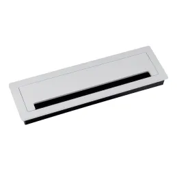 Kabelski prehod LUXURY z blaženjem 300 mm / Bela