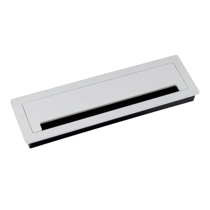 Kabelski prehod LUXURY z blaženjem 300 mm / Bela