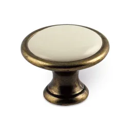 Gumb GARDE / Staromosadz – slonokoščen porcelan