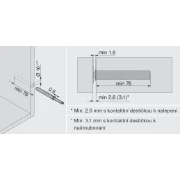 TIP-ON Bat, dolg 76 mm / siv