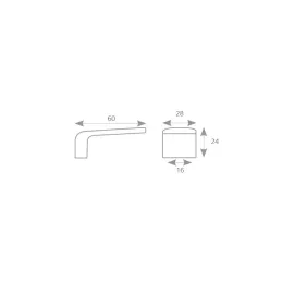 Gumb VELEO / Sijajni krom – bela