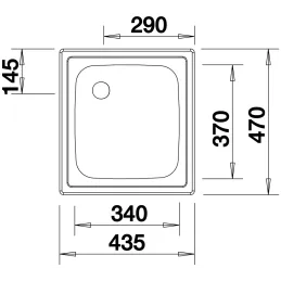 Pomivalno korito iz nerjavnega jekla Blanco TOP EE 4x4