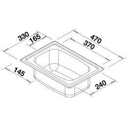 Pomivalno korito iz nerjavnega jekla Blanco TOP EE 3x4
