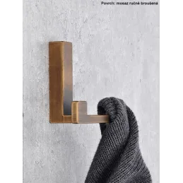 Obešalnik OMEGA S / brušena medenina