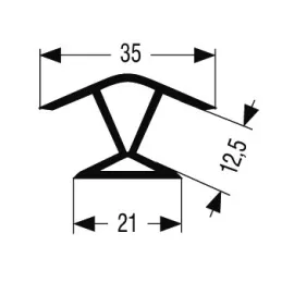 135° spojka za podnožje / brušen aluminij