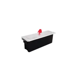 Izvlečna električna vtičnica HOPBOX FRENCH / Brušen aluminij