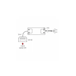 LED transformator (omrežni adapter) 12 V MINI / z izhodnimi priključki