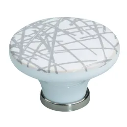 Gumb PIERR / Beli in črni porcelan