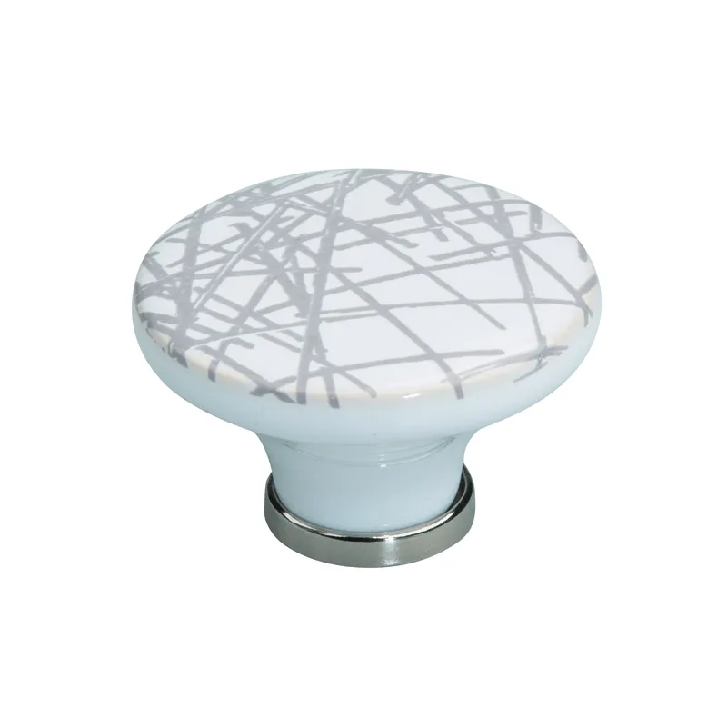 Gumb PIERR / Beli in črni porcelan