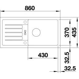Komplet Blanco keramično pomivalno korito FAVUM XL 6 S + armatura DARAS S Silgranit