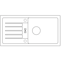 Komplet Blanco keramično pomivalno korito FAVUM XL 6 S + armatura DARAS S Silgranit