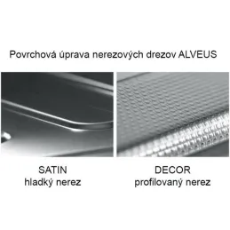 Pomivalno korito Alveus LINE 60 iz nerjavnega jekla