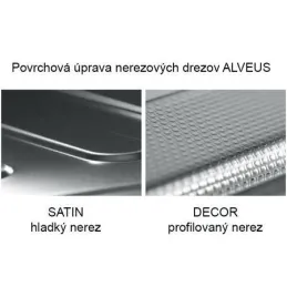 Pomivalno korito iz nerjavnega jekla Alveus LINE 50