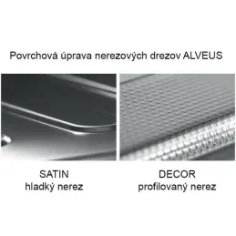 Pomivalno korito Alveus ZOOM 30 iz nerjavnega jekla