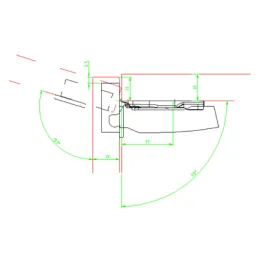 Zasun z blaženjem 110° SENSYS / Silent system