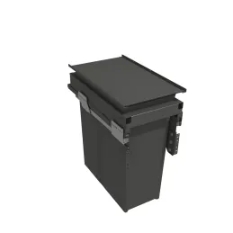 Izvlečni koš za odpadke 300 mm – 1 × 40 L z nosilci za vrata / antracitna barva